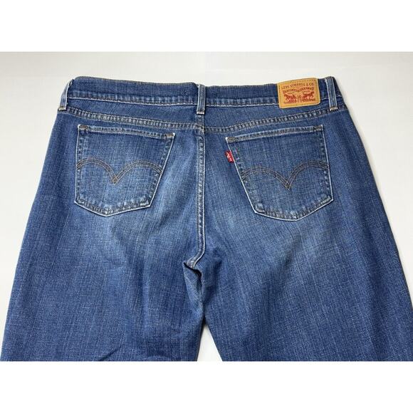 Levi's 415 Women's Relaxed Bootcut Blue Denim Jeans - Size 31x30.5 - Picture 4 of 8